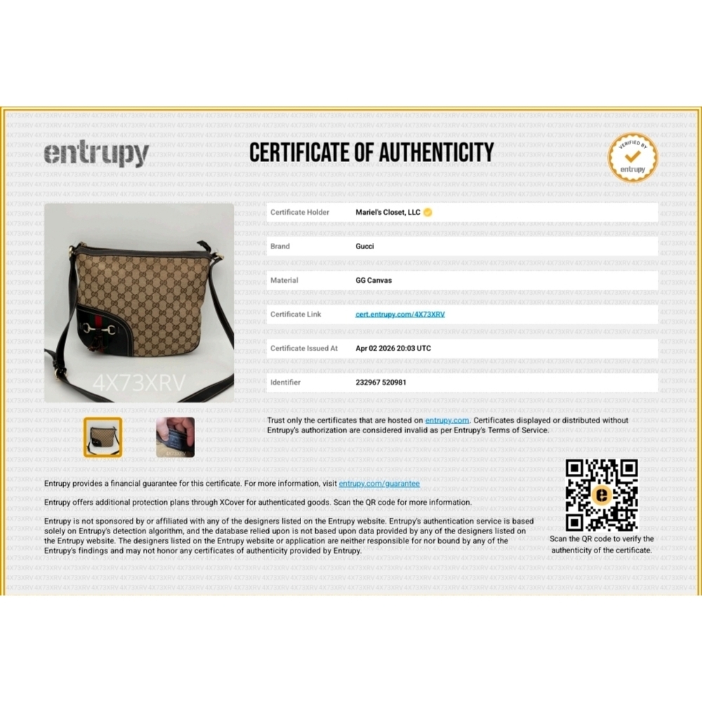 Authentic Gucci GG Shelly Horsebit #4334M - Picture 10 of 10